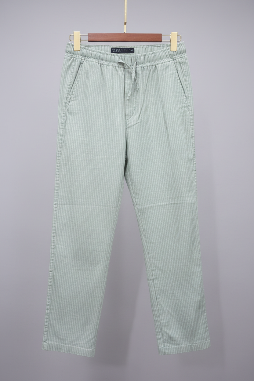 Zara Linen Stripe Pant