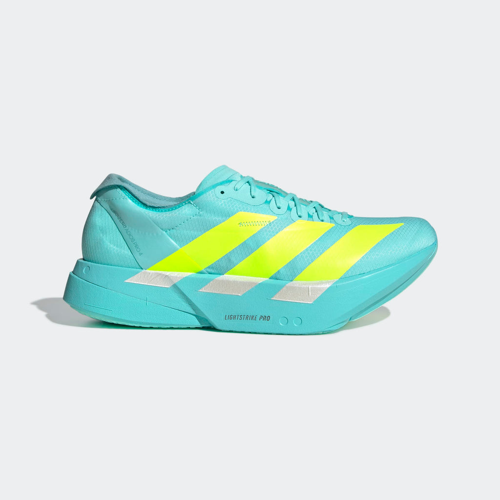 ADIZERO ADIOS PRO 4 SHOES FLASH AQUA / LUCID LEMON / MINT TON