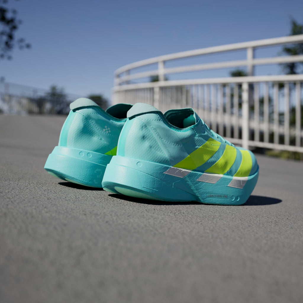 ADIZERO ADIOS PRO 4 SHOES FLASH AQUA / LUCID LEMON / MINT TON